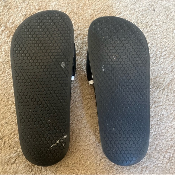 SOLD❤️ Dolls Kill x Buffalo Black & White Logo Flat Slides Sandals Summer - Picture 7 of 7